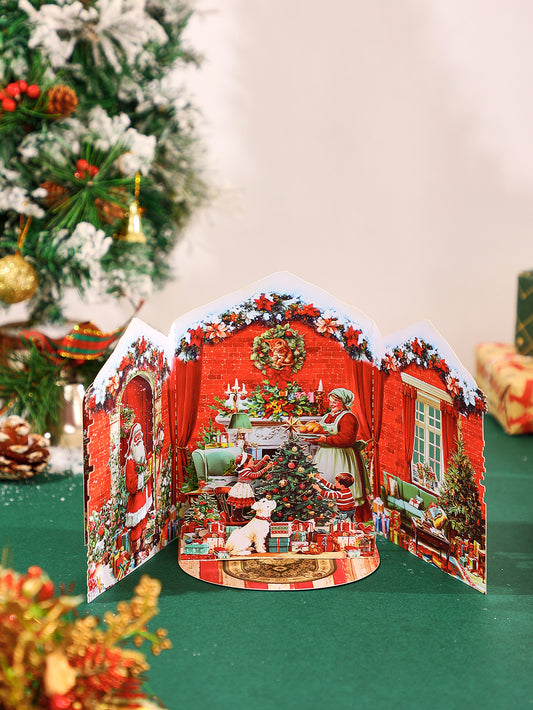 Vintage Christmas Gatefold Card