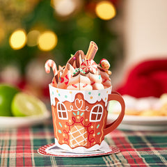 Gingerbread Mug Pop-Up Card