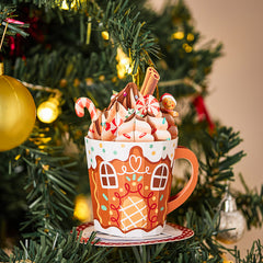 Gingerbread Mug Pop-Up Card