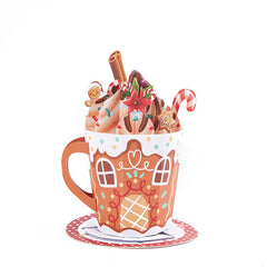 Gingerbread Mug Pop-Up Card