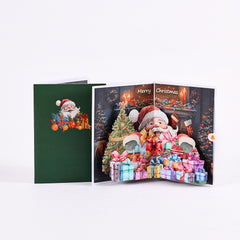 Christmas Fireplace Pop-Up Card
