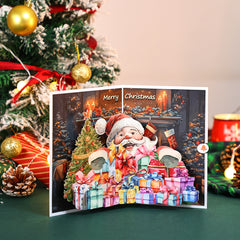 Christmas Fireplace Pop-Up Card