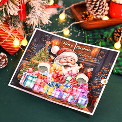 Christmas Fireplace Pop-Up Card
