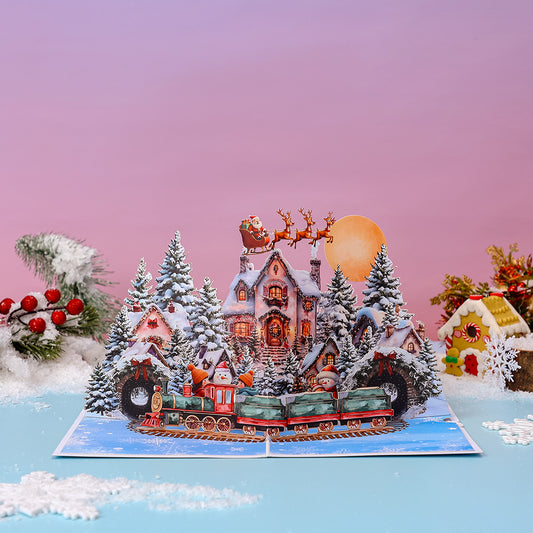 Reindeer in Snow Greeting Card