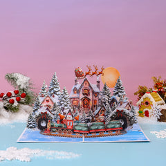 Reindeer in Snow Greeting Card