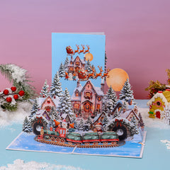 Reindeer in Snow Greeting Card