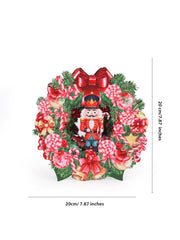 Nutcracker Wreath Ornament Card