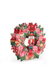 Nutcracker Wreath Ornament Card
