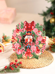 Nutcracker Wreath Ornament Card
