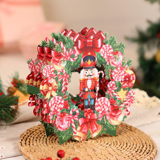 Nutcracker Wreath Ornament Card