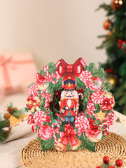 Nutcracker Wreath Ornament Card