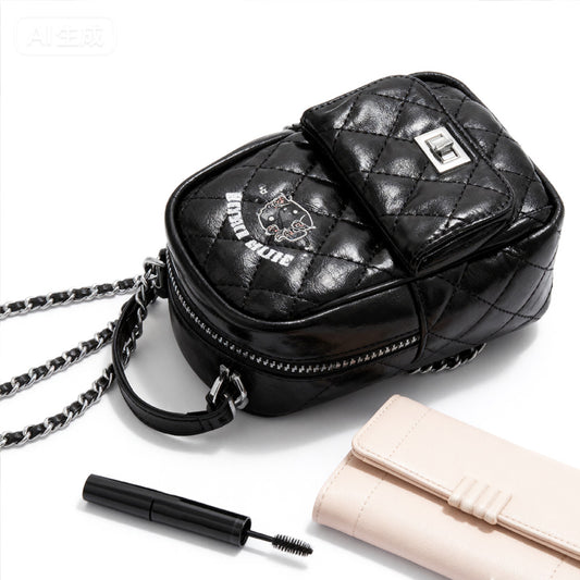 Hello Kitty Black and White Minimalist Fashion Backpack