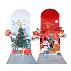 3D Pop-Up Christmas Red Envelope