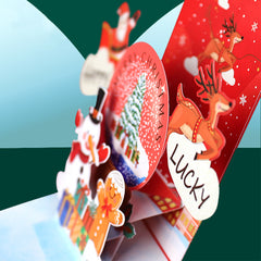 3D Pop-Up Christmas Red Envelope