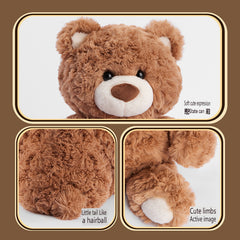 Gift Bear Series - Obedient Sitting Plush Toy(Brown)