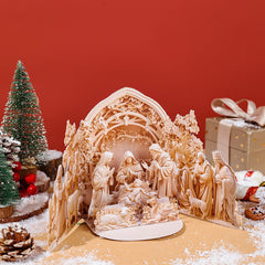 Nativity Scene Gatefold Card