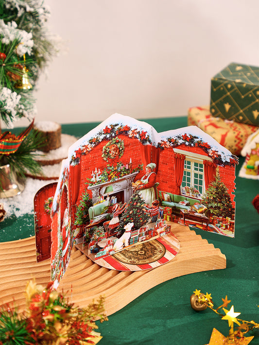 Vintage Christmas Gatefold Card