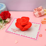 3D Rose Flower Greeting Card