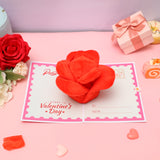 3D Rose Flower Greeting Card