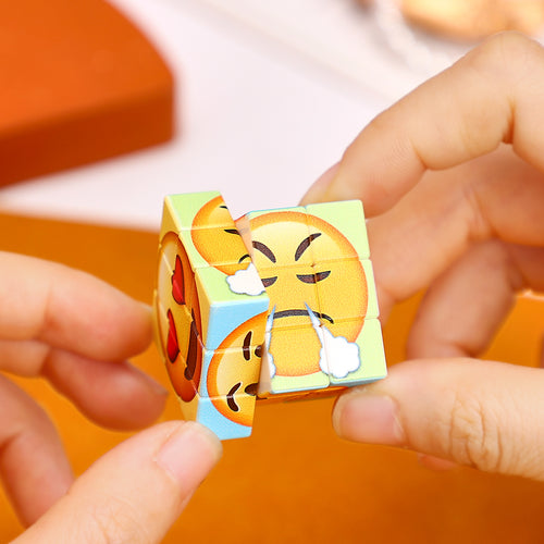 表情符号立方体钥匙扣