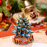 星空圣诞树立体贺卡