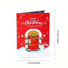 Cozy Christmas House Pop-Up Card