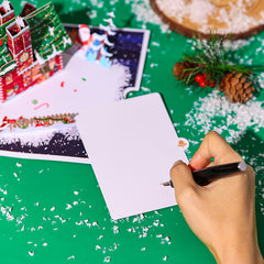 Cozy Christmas House Pop-Up Card