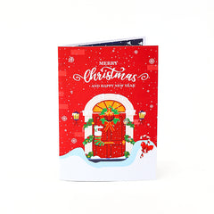 Cozy Christmas House Pop-Up Card