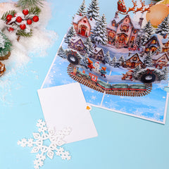 Reindeer in Snow Greeting Card