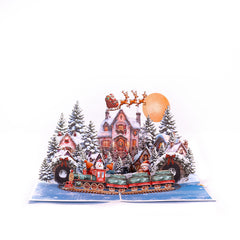 Reindeer in Snow Greeting Card