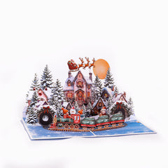 Reindeer in Snow Greeting Card