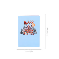 Reindeer in Snow Greeting Card