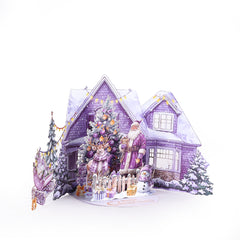 Purple Christmas Gatefold Card