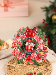 Nutcracker Wreath Ornament Card