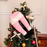 Pink Santa's Butt Christmas Tree Decoration