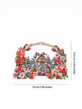 森林小屋立体圣诞贺卡