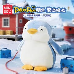 8-Inch Sitting Penguin Plush (Blue)