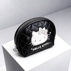 Hello Kitty Black and White Minimalist Shell Makeup Bag