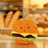 Hamburger Plush Keychain