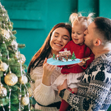 心形姜饼屋贺卡