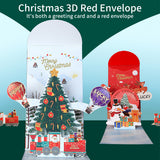 3D Pop-Up Christmas Red Envelope