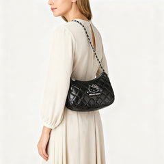 Hello Kitty Black and White Minimalist Shoulder Bag