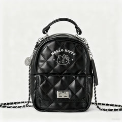 Hello Kitty Black and White Minimalist Fashion Backpack