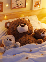 Gift Bear Series - Obedient Sitting Plush Toy（Brown）