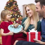 心形姜饼屋贺卡