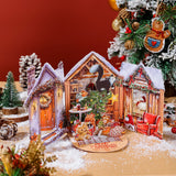 水彩猫折叠卡片