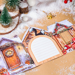 Watercolor Cat Gatefold Card