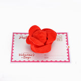 3D Rose Flower Greeting Card