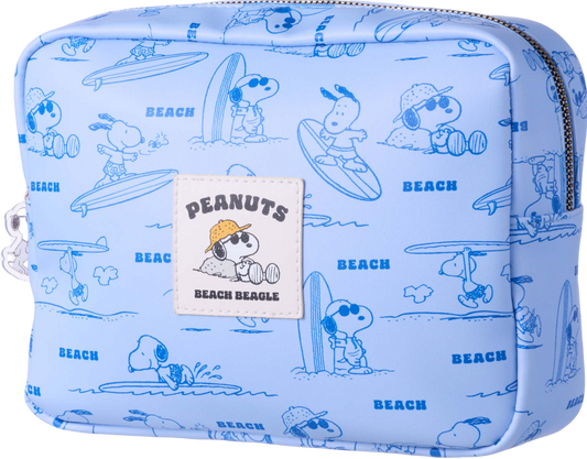 Snoopy Around the Sea Diary Series Square Cosmetic Bag (L)